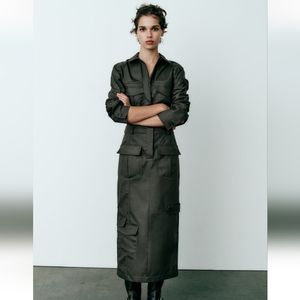 Zara midi shirt dress